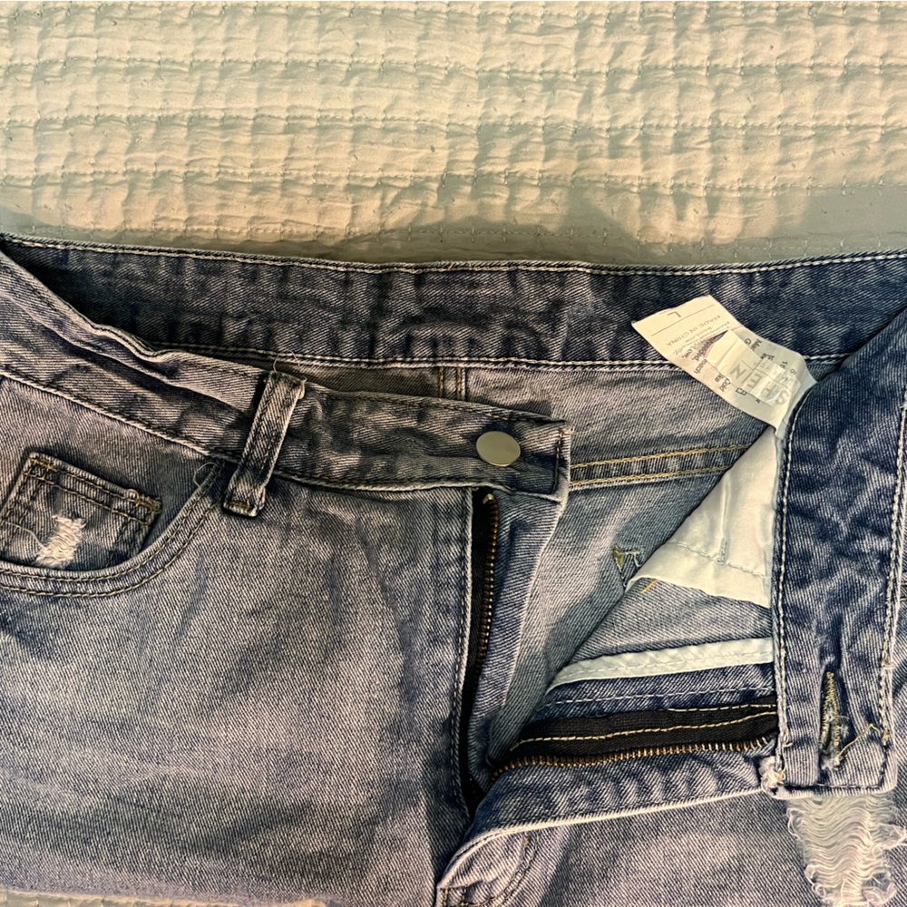 SHEIN Blue Jean Shorts for Women